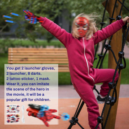JIASHA Set 2 lansatoare mănuși Spiderman cosplay