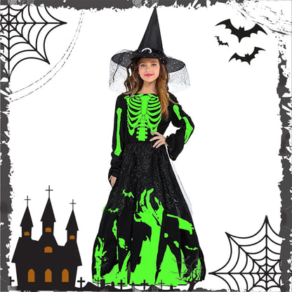 YeahBoom Costum Schelet Halloween pentru Fete