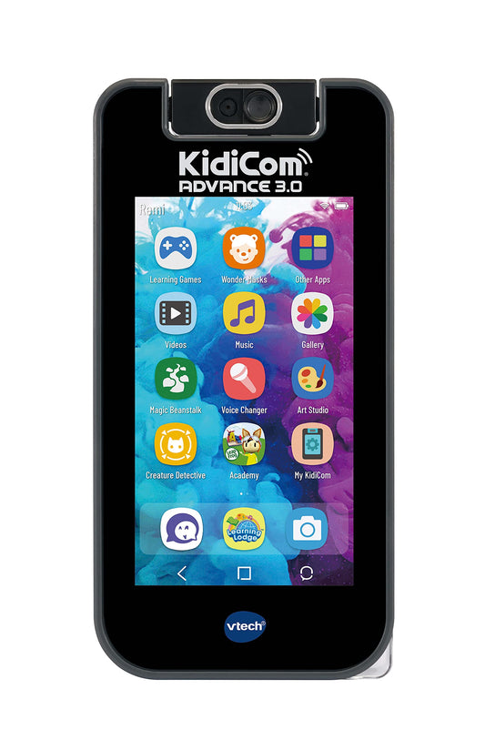 VTech Kidicom Advance 3.0 (Albastru) - Jucărie educativă și dispozitiv de comunicare sigur pentru copii, cu e-book-uri, cameră, aplicații prietenoase, jocuri și multe altele, potrivit pentru băieți și fete 4-7 ani.