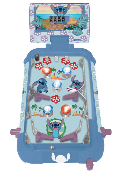 Lexibook, Disney Stitch, Flipper electronic pentru copii și familie, joc de acțiune și reflexe, ecran LCD, efecte de lumină și sunet, albastru, JG610D