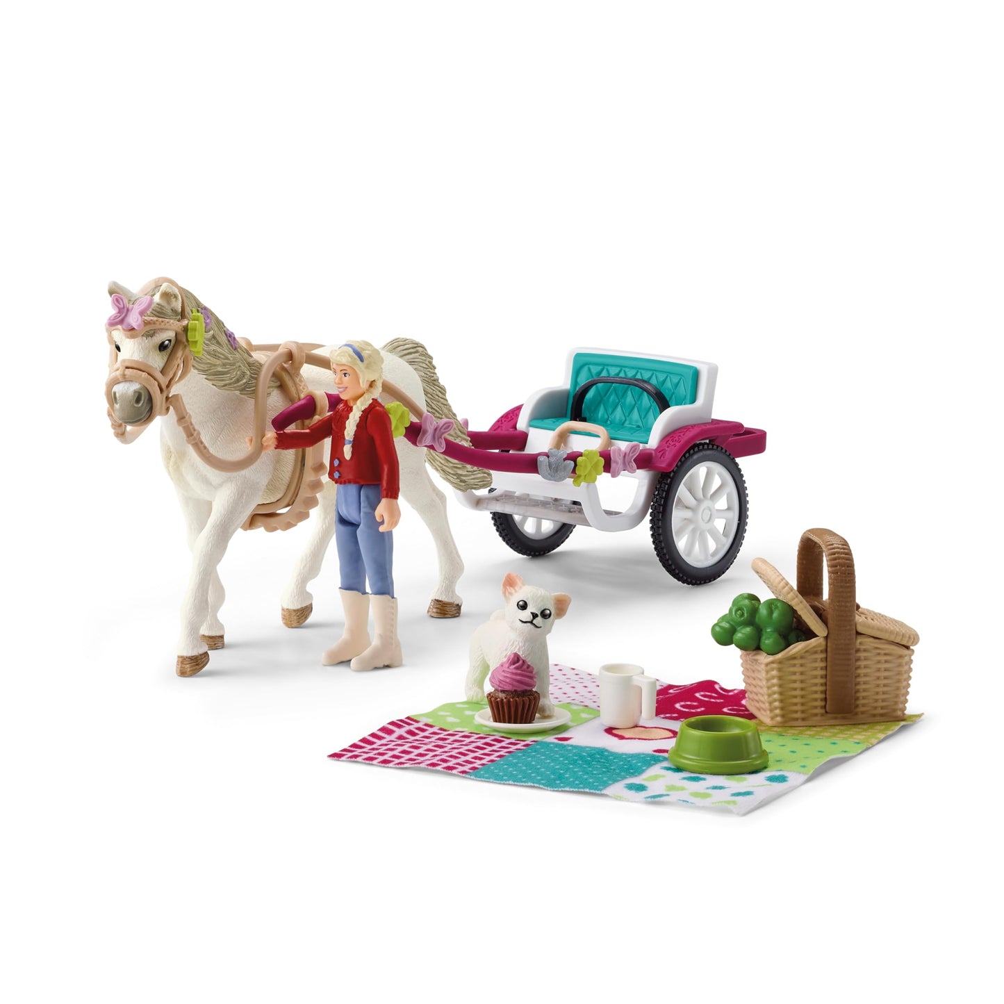 Schleich 42467 Horse Club Trăsură pentru Spectacol, 5+ ani