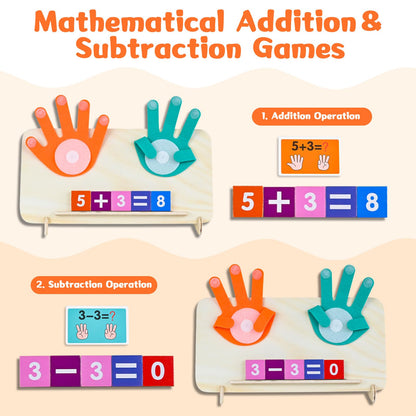 Ulikey Jucărie matematică lemn Montessori, 3-6 ani