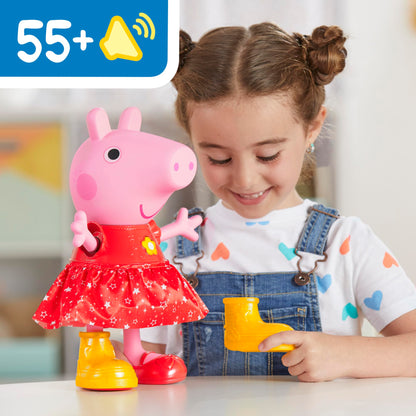 Păpușa Peppa Pig - Petrecerea bălților lui Peppa - Varianta în engleză