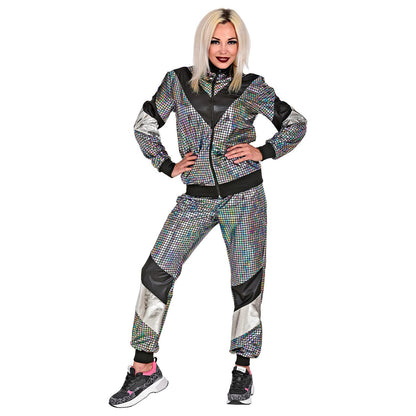 Widmann - Costum Trainingsanzug Disco, Outfit 80er, Jogginganzug, Bad Taste, Costum Carnaval, L (DE 52)