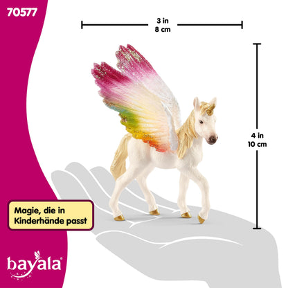 Schleich Bayala 70577 Manz Unicorn Curcubeu cu aripi, 5+ ani