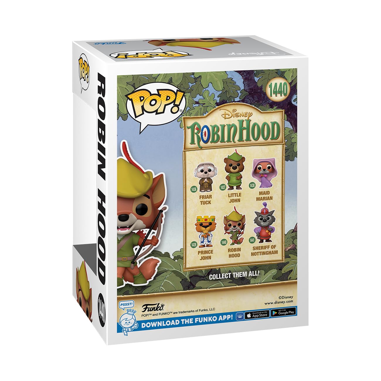 Funko POP Robin Hood Disney, figurina vinil 9,5 cm