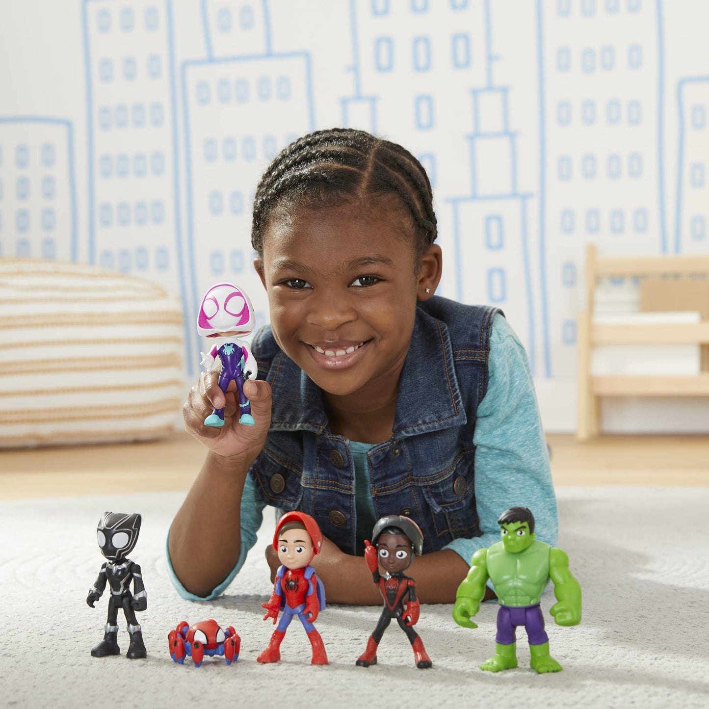 Set de Acțiune Hasbro Spidey și Prietenii Săi, Multipack cu Figuri Mascarade, 10 cm, pentru Copii de la 3 Ani F1486