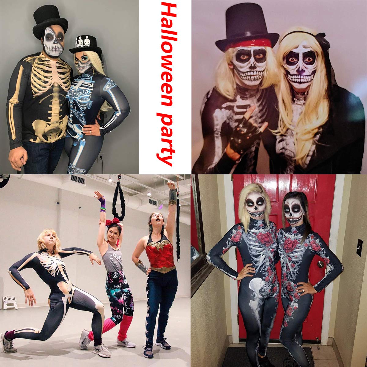 Costum Neusky Lady Skull - Costum perfect pentru Halloween, Crăciun, Carnaval sau petreceri tematice (XS, Roz)