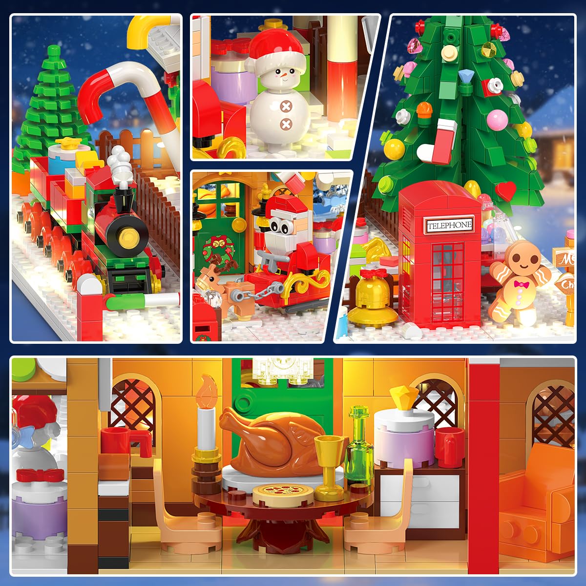 INSOON Calendar Advent Construcție Casă Turtă Dulce, 10+ ani