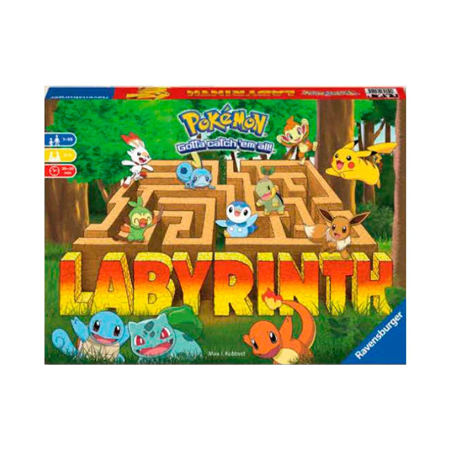 Ravensburger – Labirintul Pokémon, Jocuri de Masă Labirint, Jocuri pentru copii +7 ani, Jocuri Pokémon, De la 2 la 4 Jucători, Versiune în Română