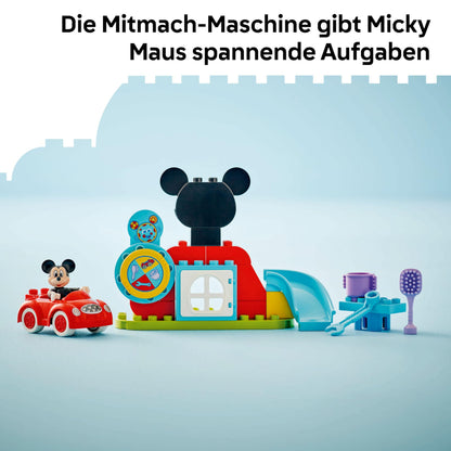 LEGO 10454 DUPLO Set Mickey Mouse, club și mașină