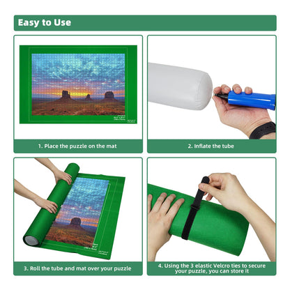 Mozooson Covor puzzle roll-up, 118x80 cm, 2000 piese