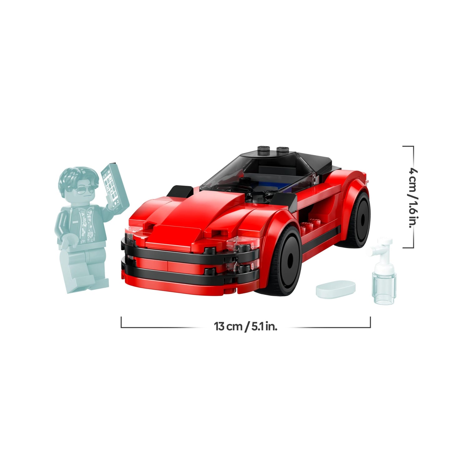 LEGO City 60448 Mașină Sport Roșie, 5+ ani