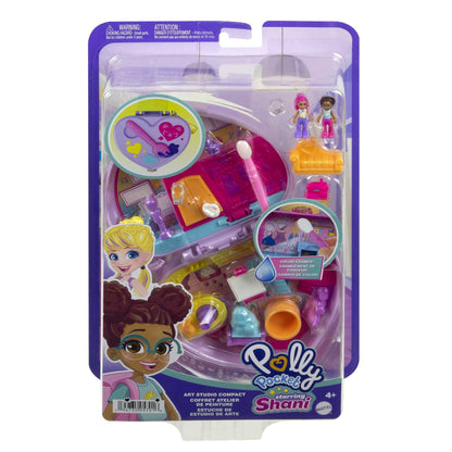 Polly Pocket HGT15 Set Atelier de Artă, 12 accesorii, 4+ ani