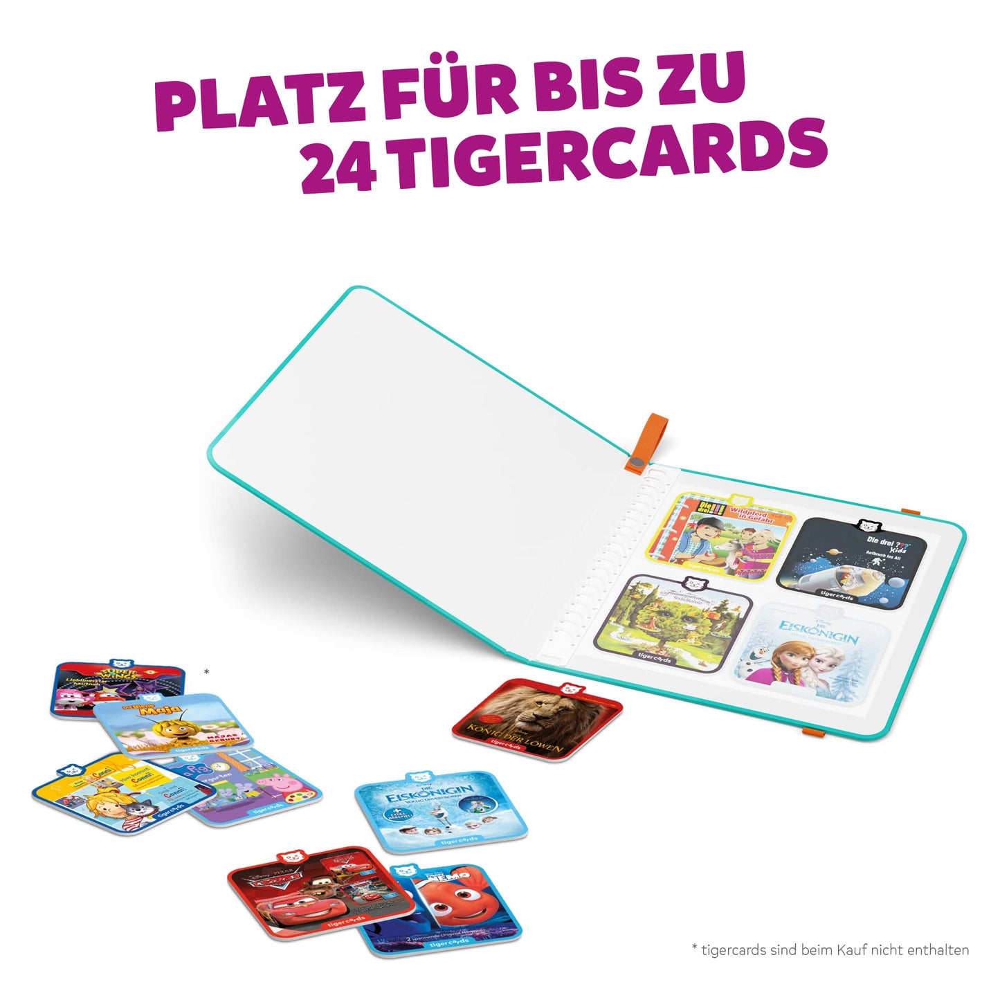 Album de colecție Tigermedia Tigercards albastru, inclusiv autocolante și poveste exclusivă pentru copii - idee de cadou pentru ziua de naștere, începerea școlii, Crăciun și Zâna Măseluță.