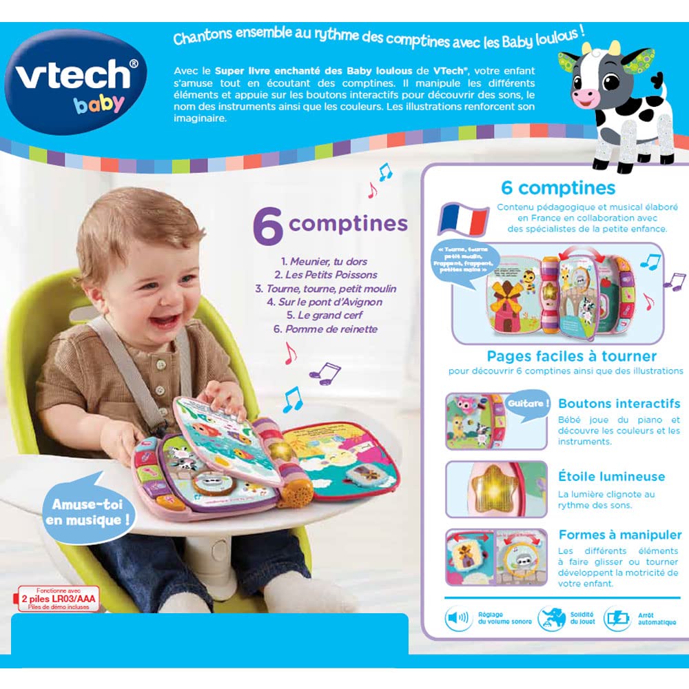 Vtech Super Carte Fermecată Loulous, 6-36 luni (FR)
