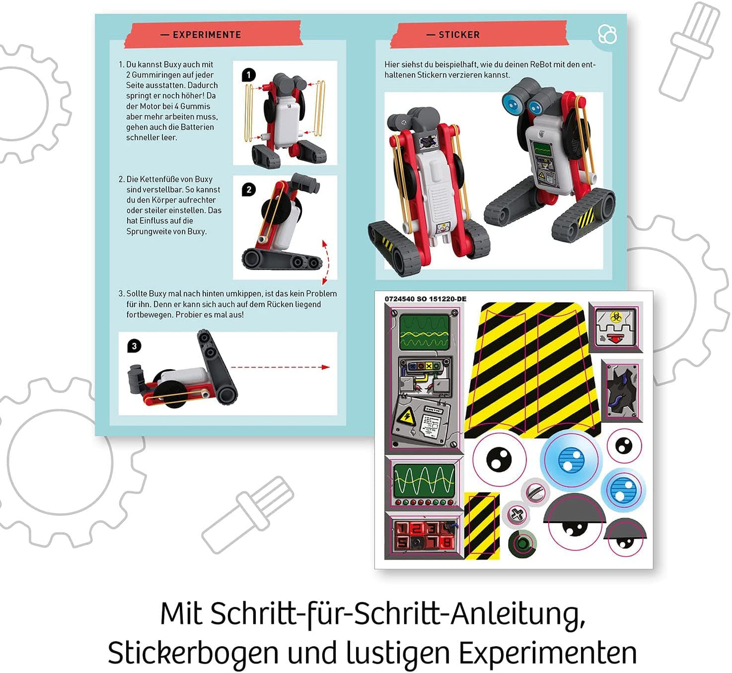 Kosmos 601867 ReBotz Buxy Robot de construit, 8-12 ani