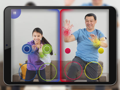 Hasbro Twister Air, joc AR Twister, conectare cu dispozitive smart, joc de mișcare, de la 8 ani, versiune în limba germană