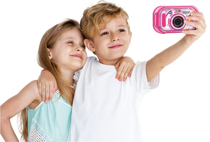 VTech KidiZoom Touch 5.0 roz – Cameră pentru copii cu touchscreen, funcții selfie și video, efecte și jocuri – Pentru copii de 5-12 ani