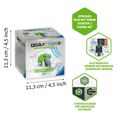 Ravensburger GraviTrax Power Element Lever 26186 - extensie electronică pentru pista cu bile - jucărie de construcție pentru copii de la 8 ani