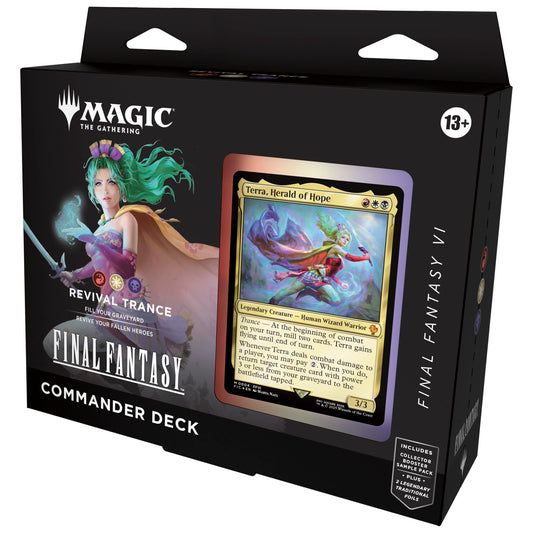 Magic: The Gathering FINAL Fantasy VI Set de cărți Commander Revival-Trance 100 cărți (de la 13 ani) (limba engleză)