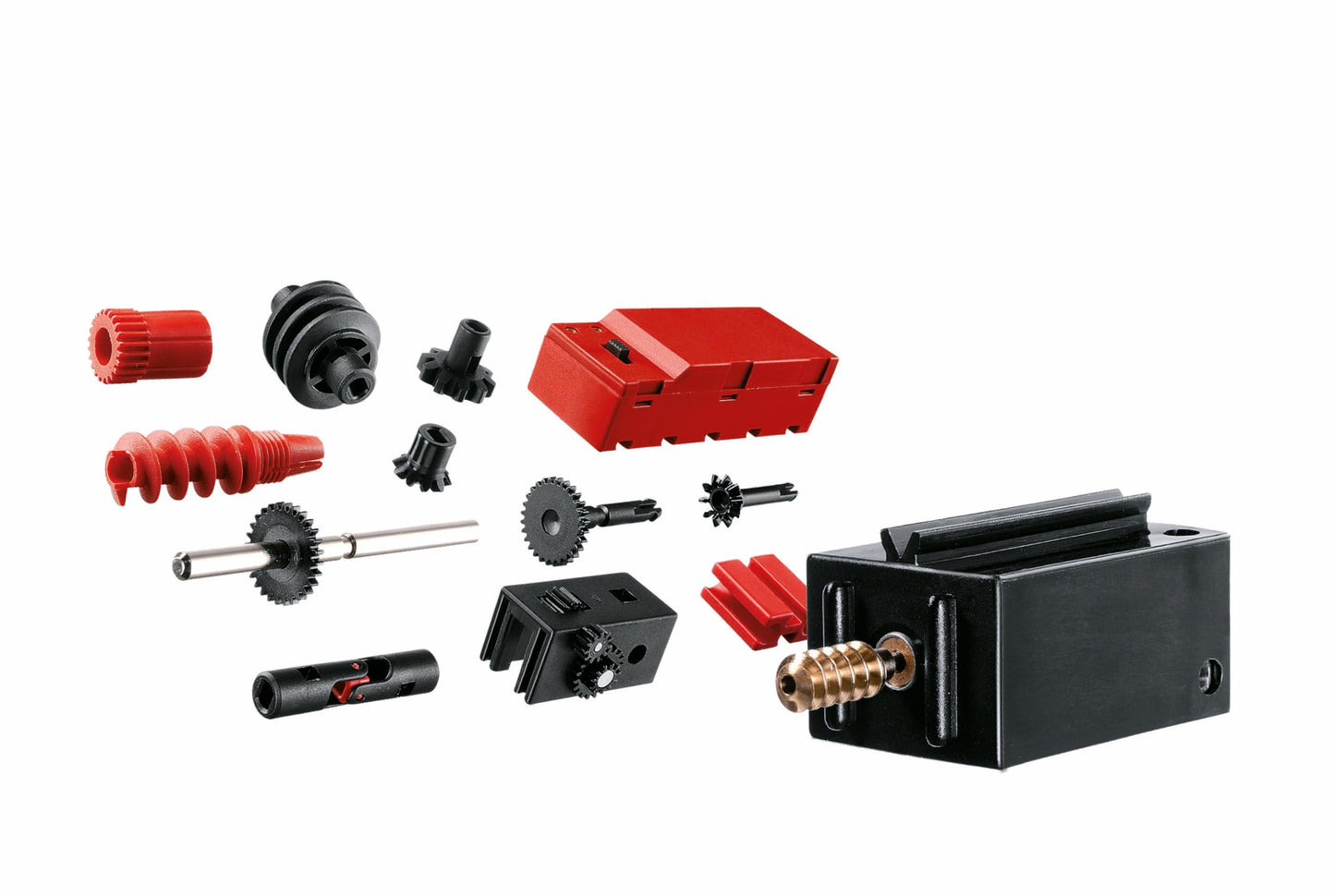 fischertechnik PLUS Motor Set XS Set de construcție cu motor compact 45 piese de la 3 ani