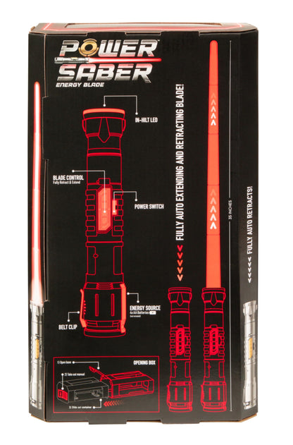 SABIA PUTERII Goliath Power Saber - Sabie laser pentru copii de la 6 ani, extensibilă automat, jucărie laser realistă, luptă intergalactică, 30cm/90cm extinsă
