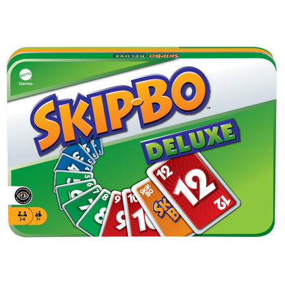 Mattel Games Skip-Bo Deluxe Joc de cărți, 7+ ani
