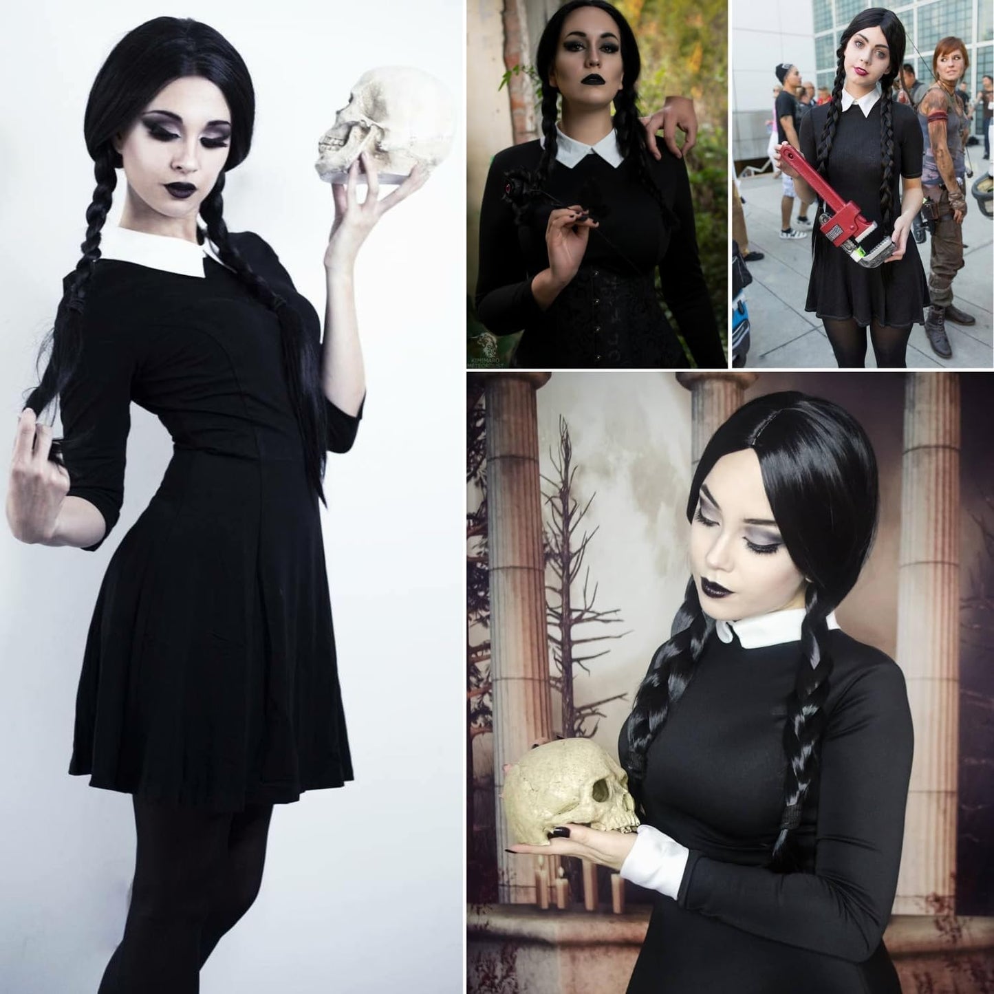 Miulruma Costum Miercuri Familia Addams, 4 piese