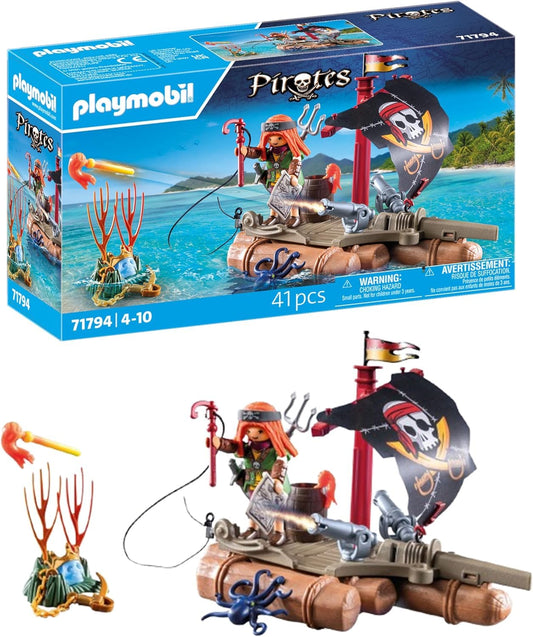 PLAYMOBIL 71794 Pluta Piraților cu Figurine, 4+ ani
