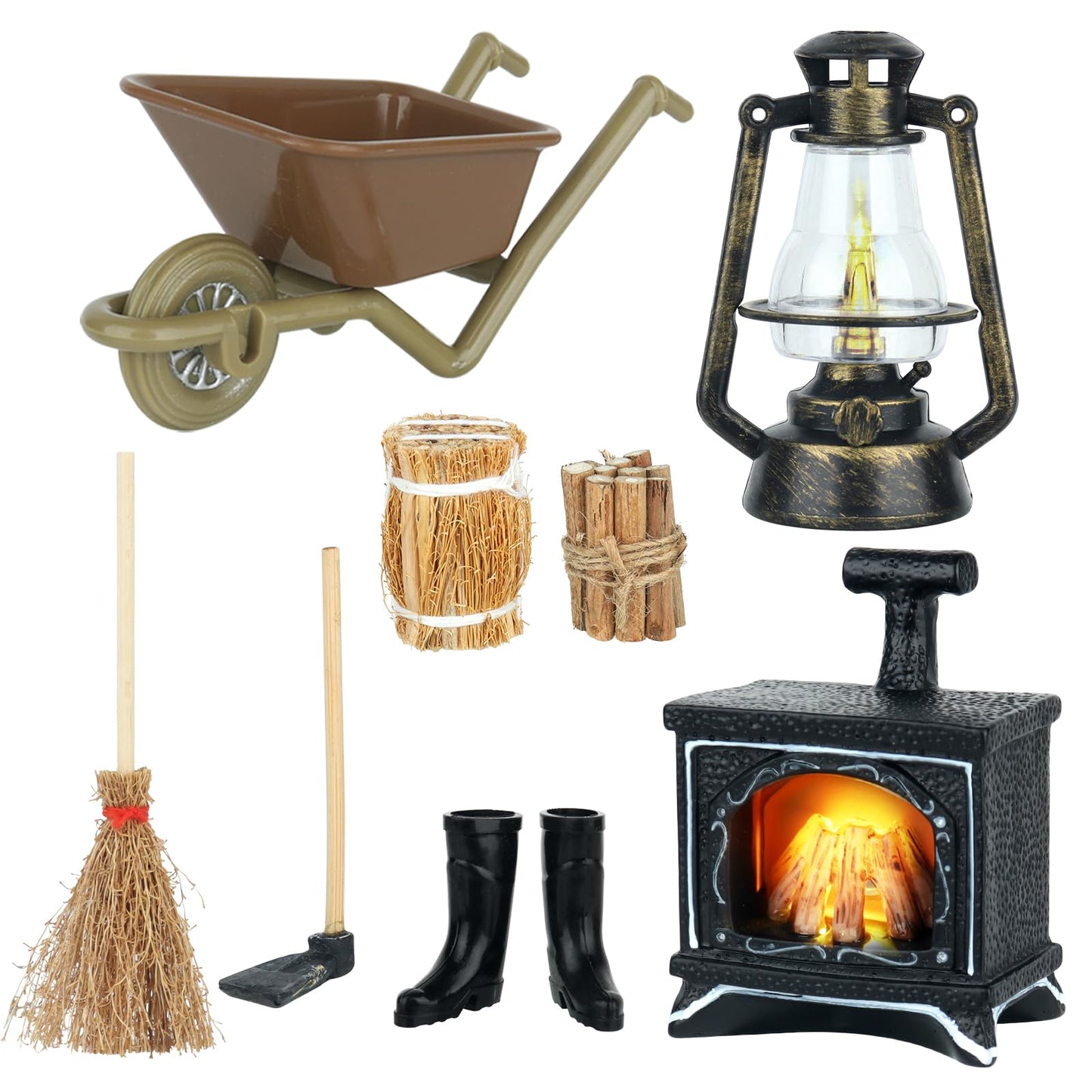 FENGQ Set Accesorii Miniaturi Casa Papusi, 1:12