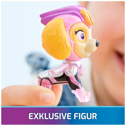 PAW Patrol: Filmul Mighty, Vehicul de Supererou Skye cu Figurina Câine, Avion cu Efecte de Lumină și Sunet, Jucărie pentru Copii de la 3 Ani