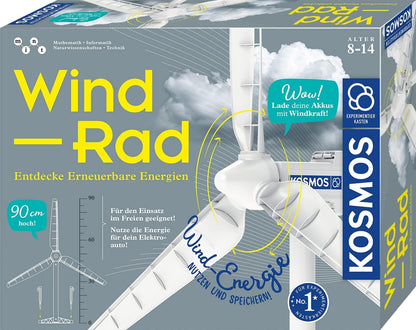 Titlu: "Kosmos 621087 Wind-Rad - Kit de construcție pentru turbine eoliene, energie regenerabilă, pentru copii 8-14 ani, ideal pentru utilizare în aer liber"