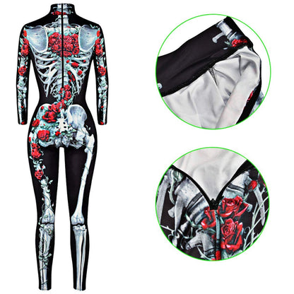 Costum Neusky Lady Skull - Costum perfect pentru Halloween, Crăciun, Carnaval sau petreceri tematice (XS, Roz)
