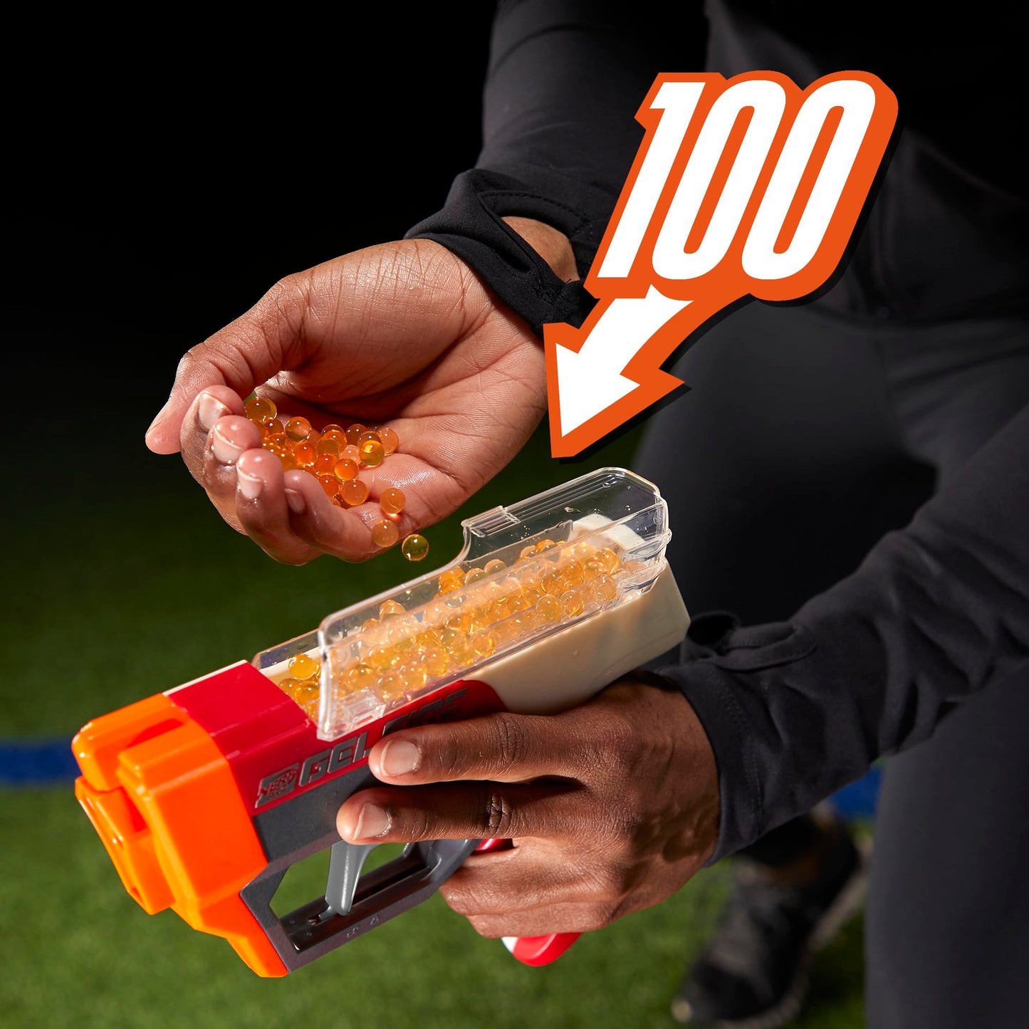 Pachet Nerf Pro Gelfire cu Pistoale cu Apă pentru Copii de 14+ Ani, Shooter-e cu Performanțe Ridicate, 300 de Ronde Hidratare și Ochelari de Protecție