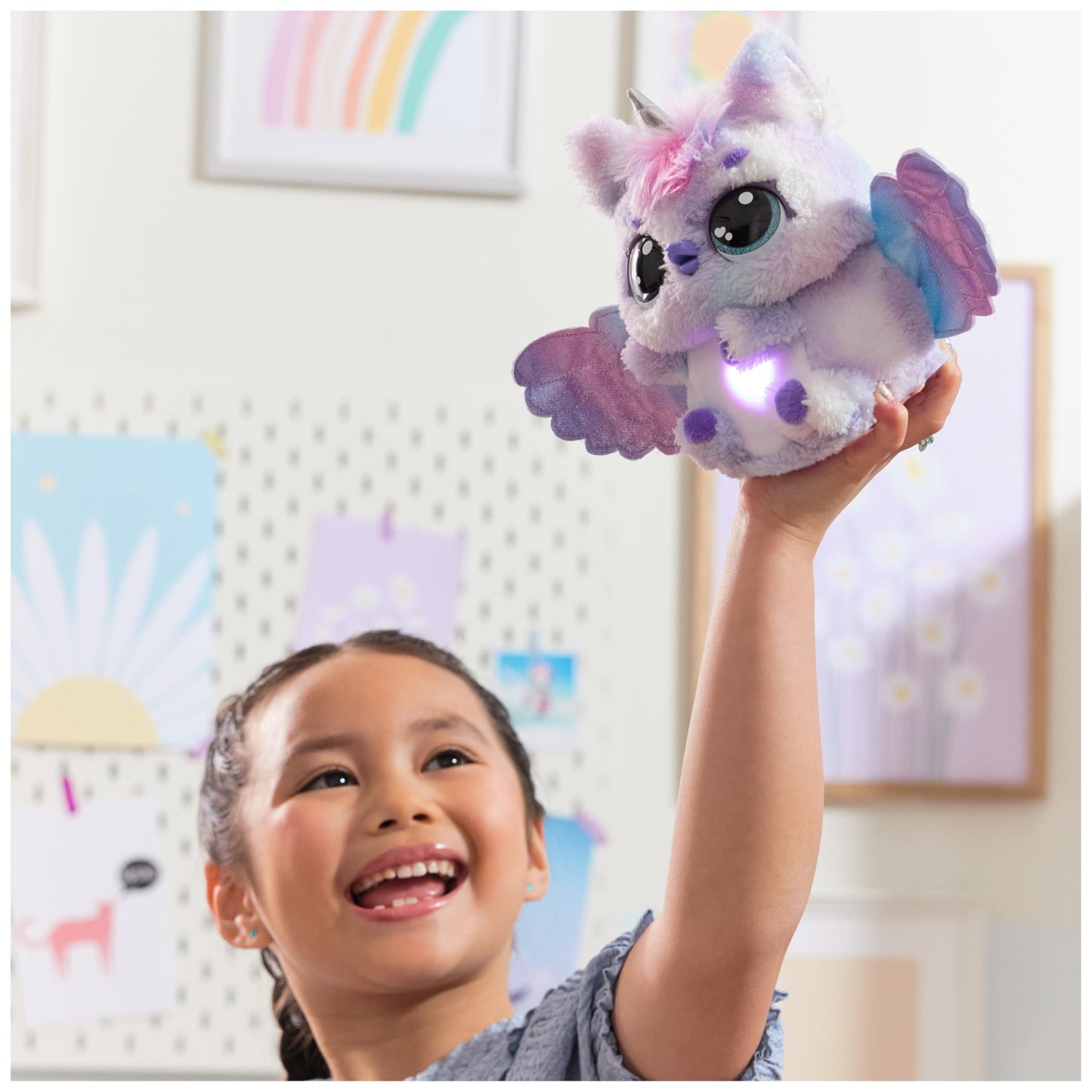 Hatchimals Alive Mystery Ei Pufficorn - Ou magic auto-încărcat de 25 cm cu jucărie interactivă surpriză, pentru copii de la 5 ani.