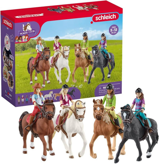Set de joacă Schleich 72221 HORSE CLUB - Ausritt, 40 piese, pentru copii de la 5 ani, exclusiv pe Amazon