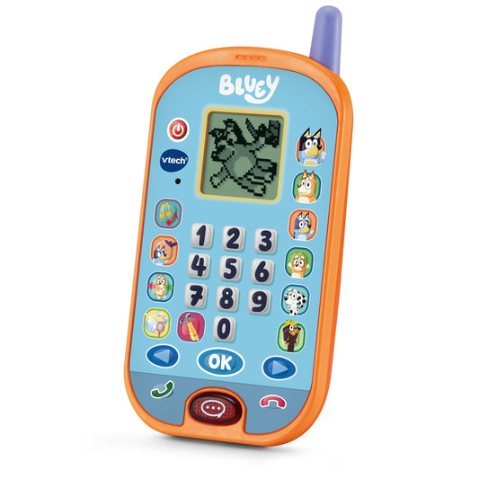 VTech Bluey Telefon de Învățare – Cu vocile originale ale lui Bluey și Bingo și jocuri educative – Pentru copii de 3-6 ani