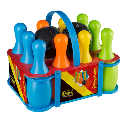 Idena 40116 Set Bowling XXL, 10 popice și 2 bile