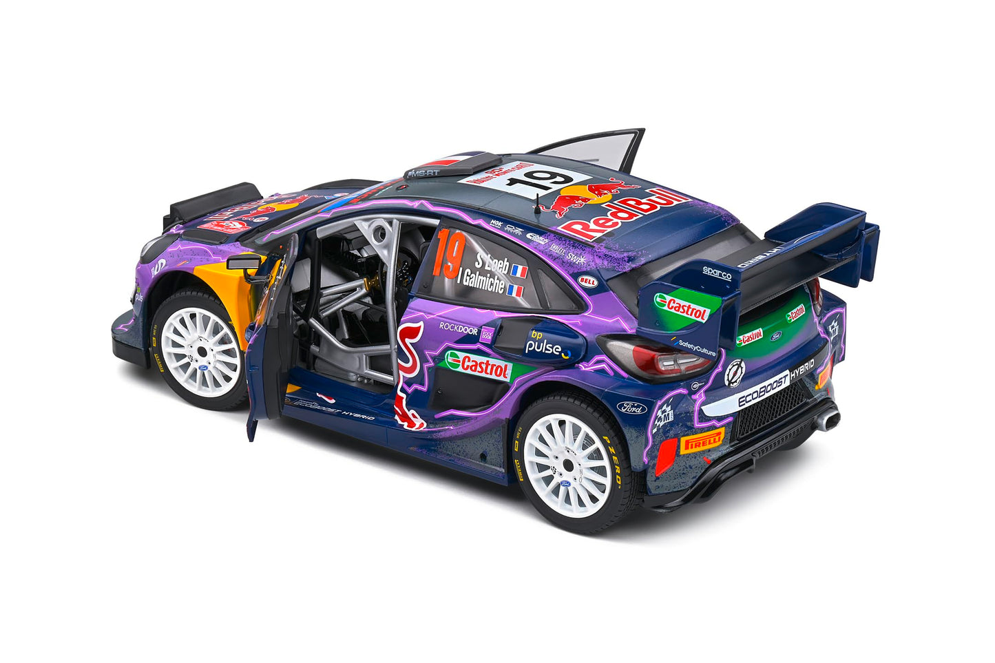 Solido Ford Puma WRC #19 Mașinuță Diecast de colecție 1:18 Rallye Monte Carlo 2022 3+ ani (lila)