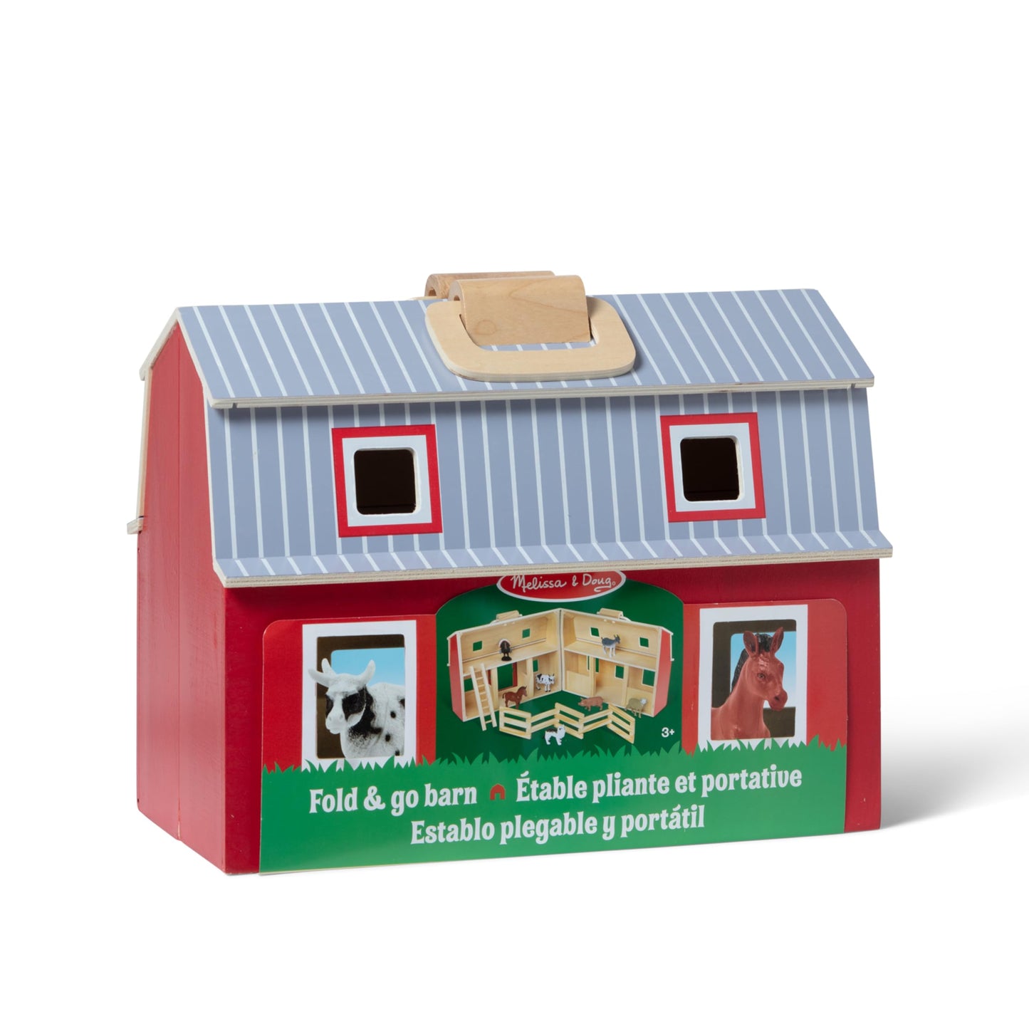Melissa & Doug 3700 Grajd din lemn pliabil, 3+ ani