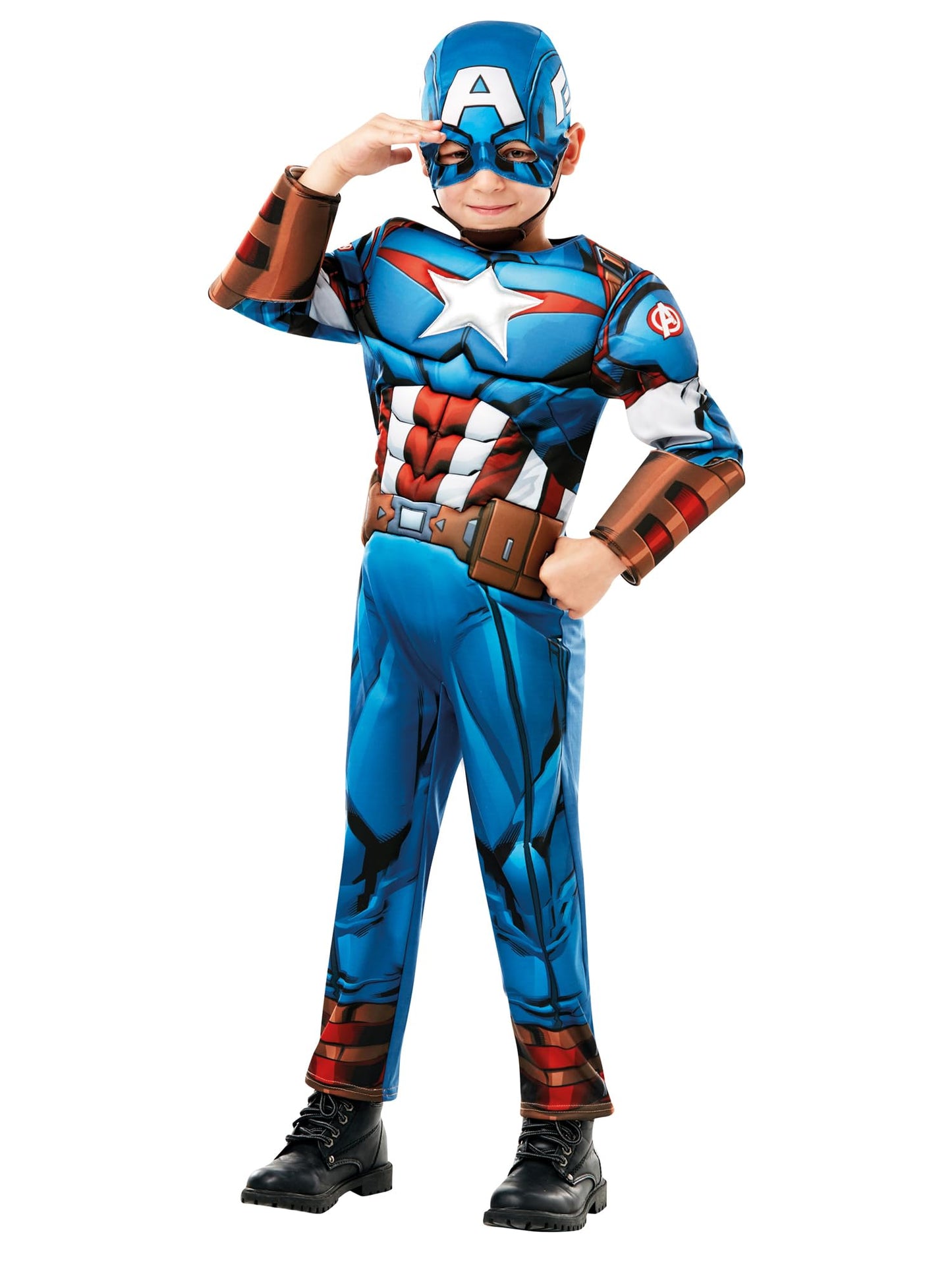 Rubie's Costum Captain America Marvel, 7-8 ani