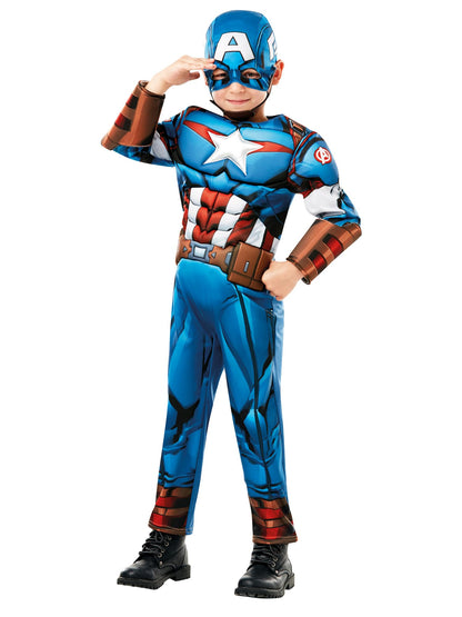 Rubie's Costum Captain America Marvel, 7-8 ani