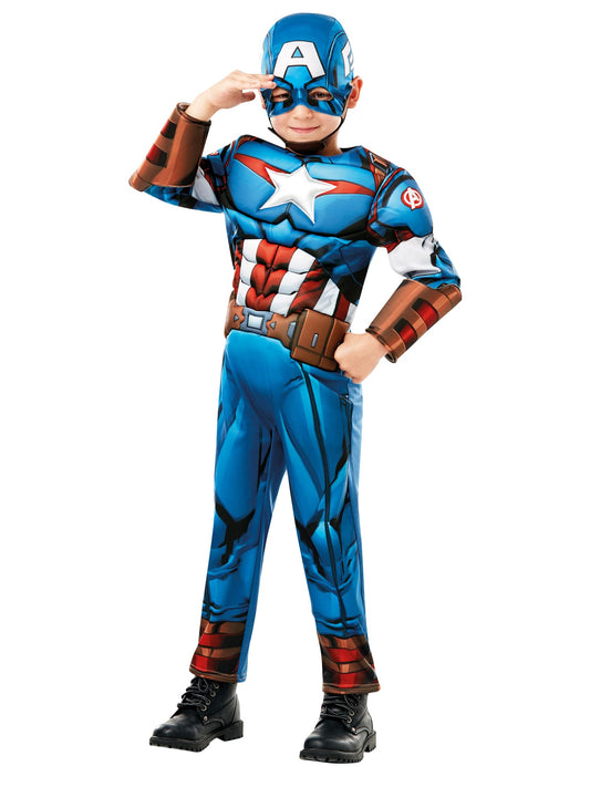 Rubie's Costum Captain America Marvel, 7-8 ani