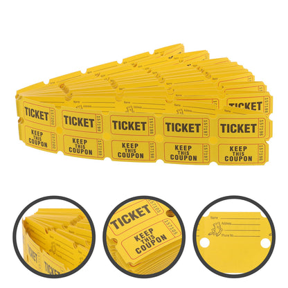 PRETYZOOM Bilete tombola numerotate, 200 buc, 5x2,5 cm