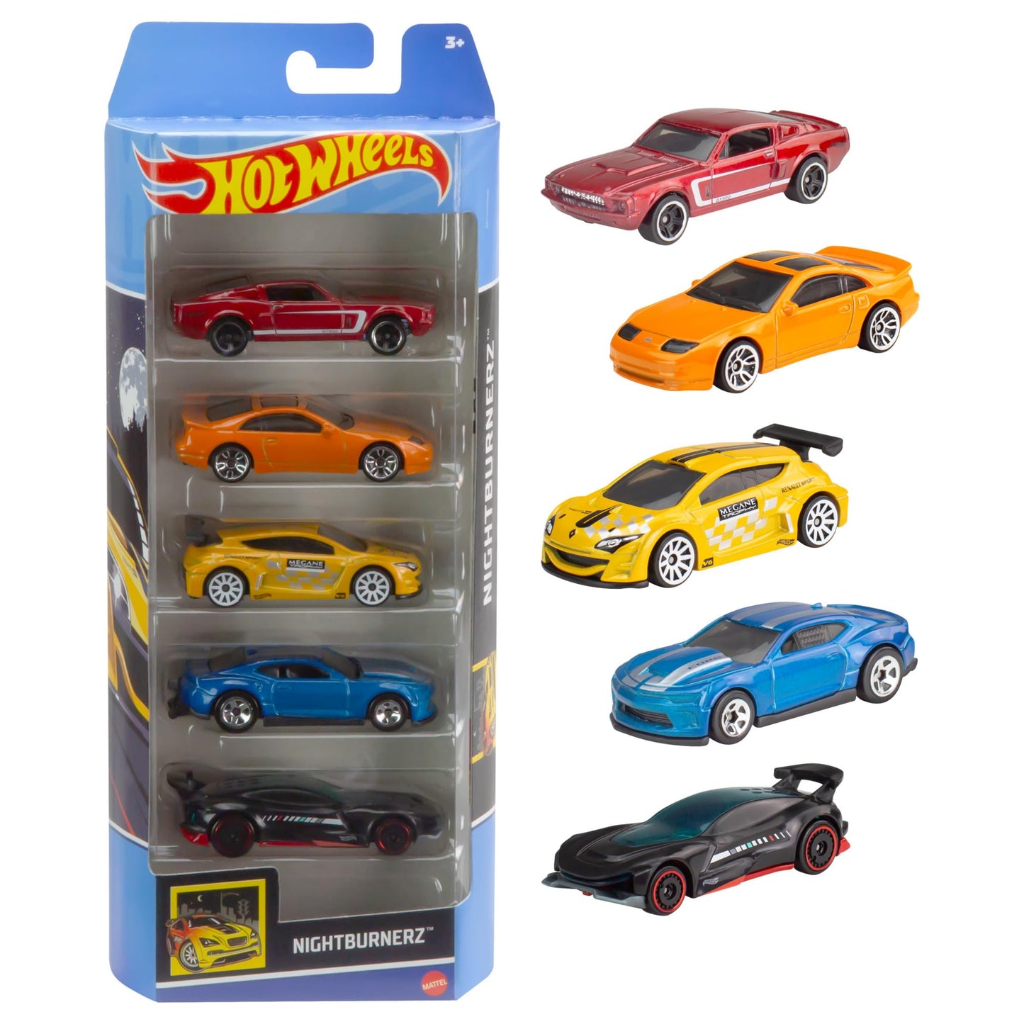 Hot Wheels 1806 Set de mașinuțe, 5 piese, 1:64, cu detalii realiste, jucărie auto, de la 3 ani