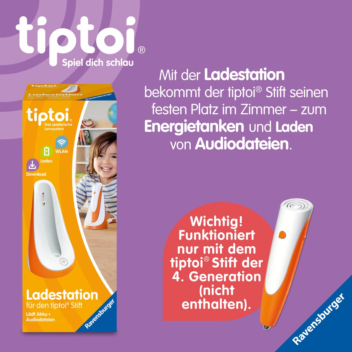Ravensburger tiptoi 00110 Stilou interactiv, 2+ ani