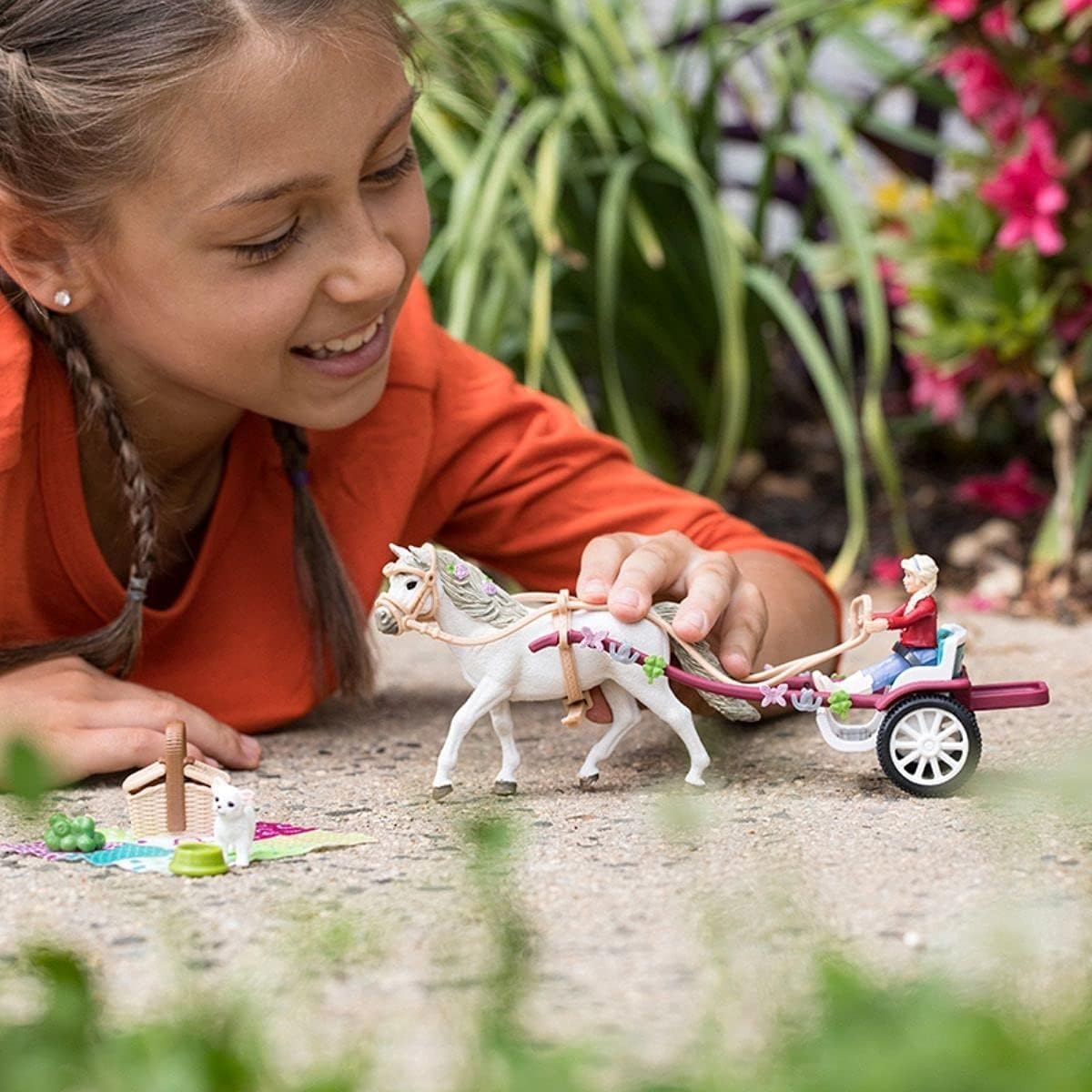 Schleich 42467 Horse Club Trăsură pentru Spectacol, 5+ ani