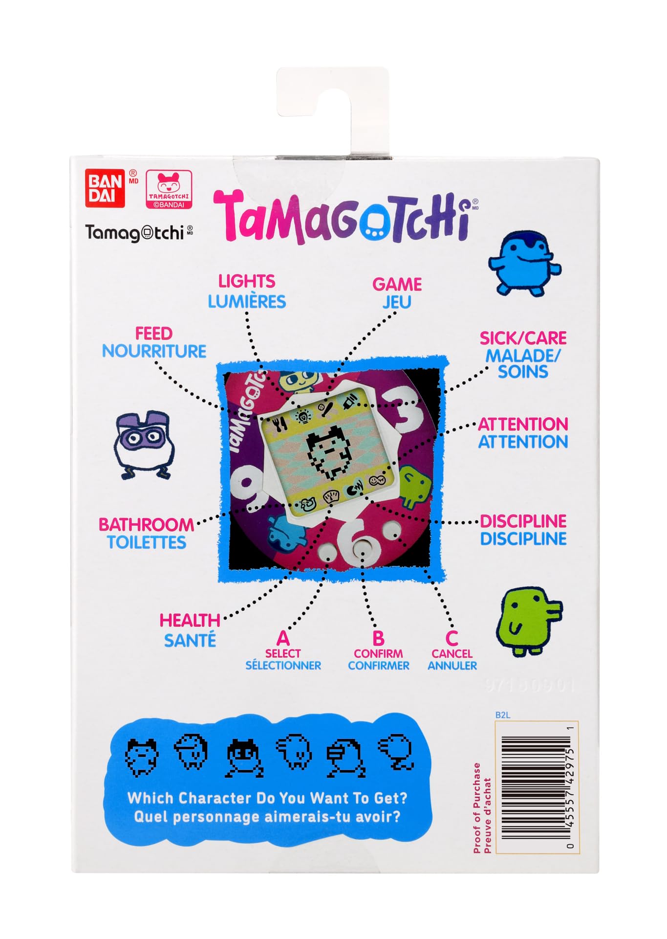 Bandai - Tamagotchi Original - Multă Dragoste - Animal virtual electronic cu ecran color, jocuri - Animal de companie interactiv - Jucărie pentru copii de la 8 ani - 42975