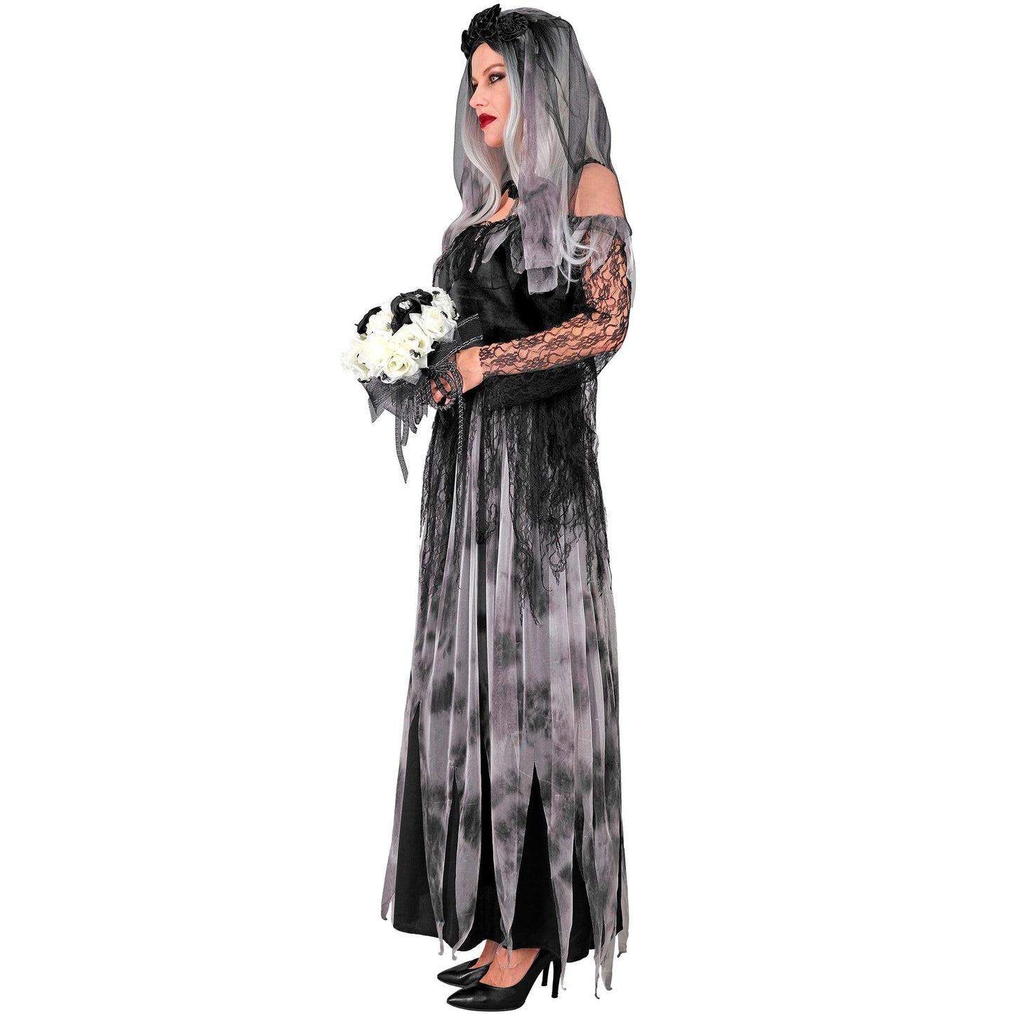 Widmann Costum Mireasă Moartă, rochie+văl, Halloween